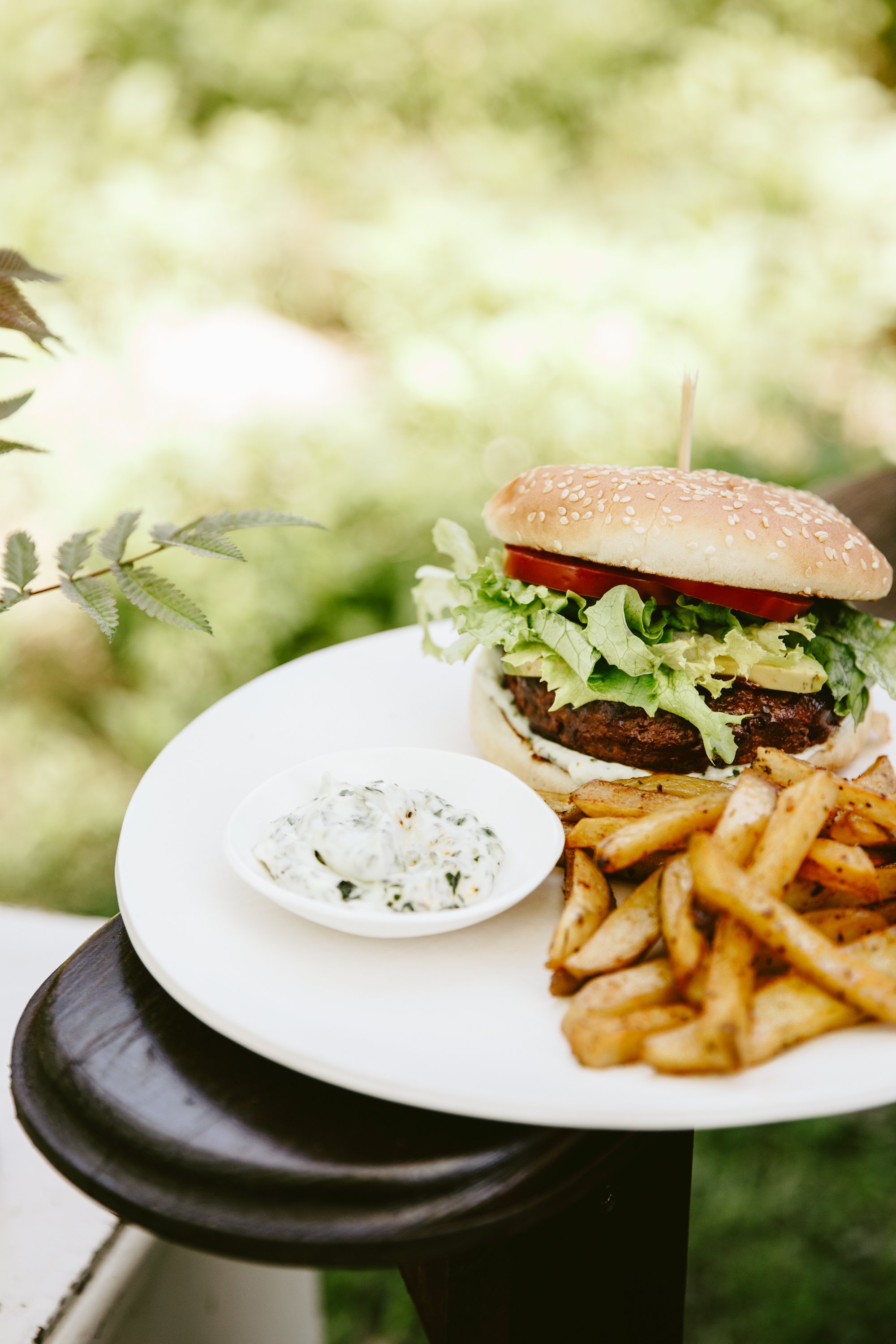 Burger végétarien aux haricots noirs