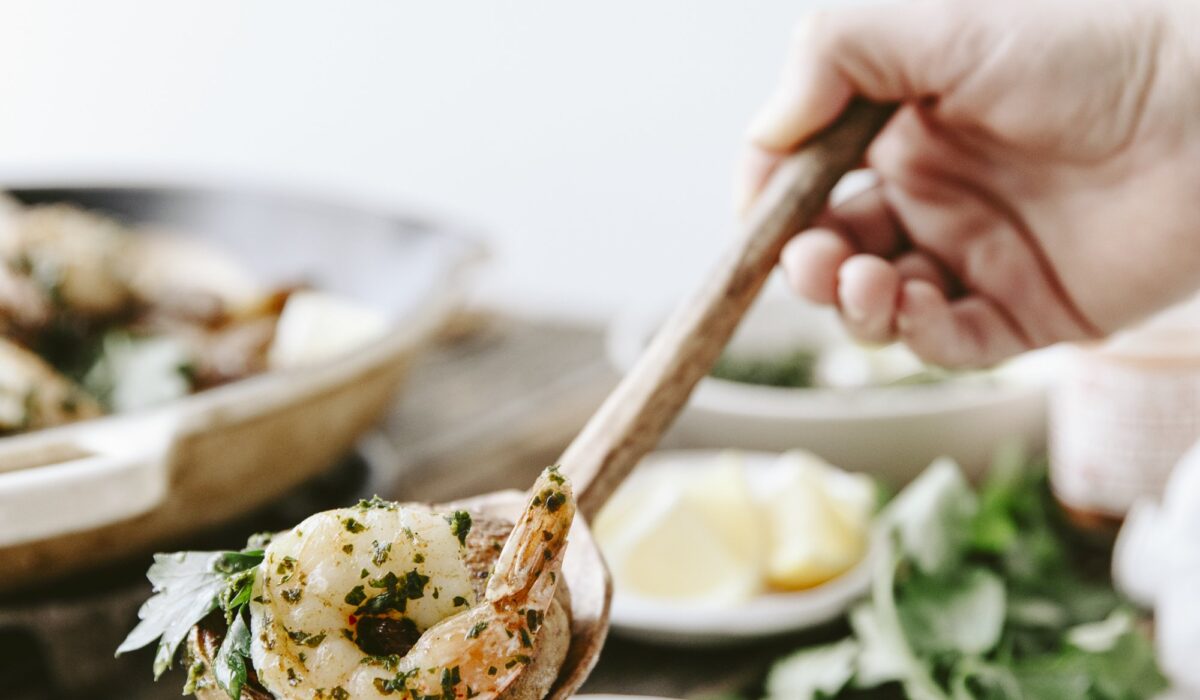 crevettes chimichuri service