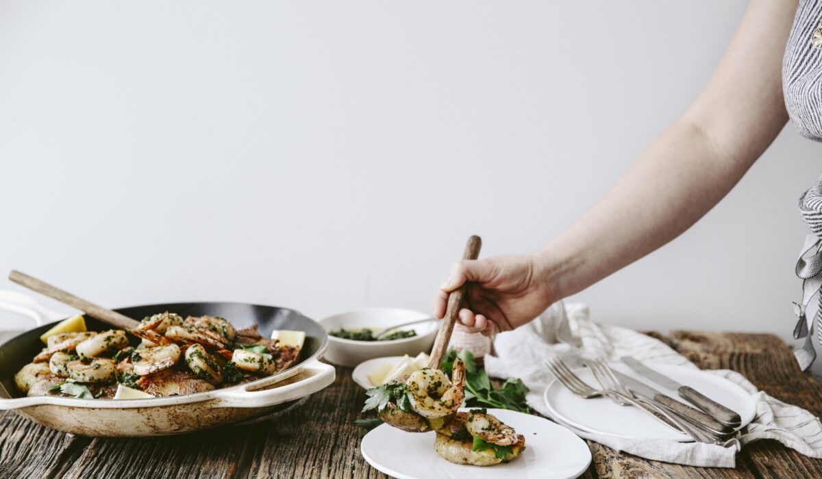 crevettes chimichuri service