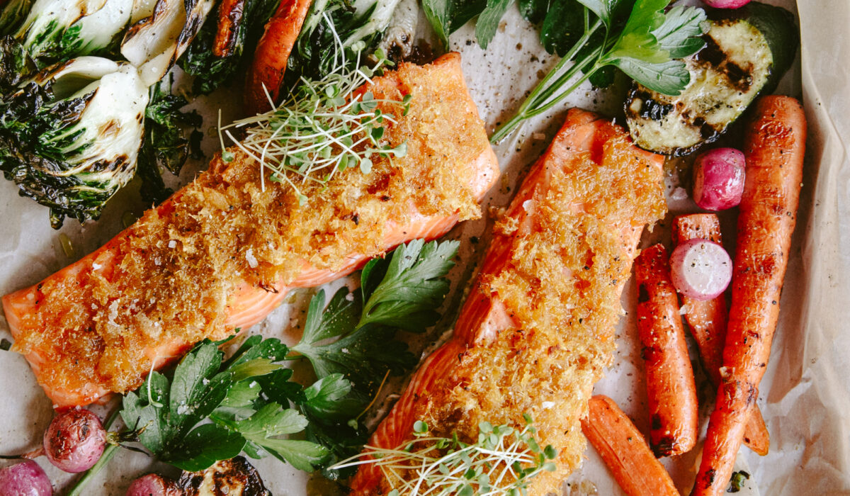 easy 4 ingredients salmon fillets