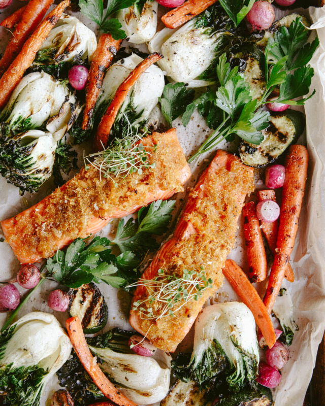 easy 4 ingredients salmon fillets