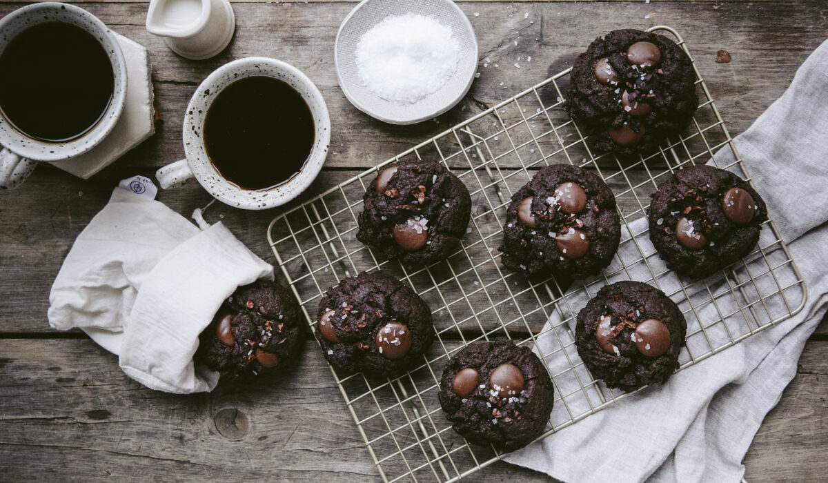 Biscuits végétaliens décadents au chocolat