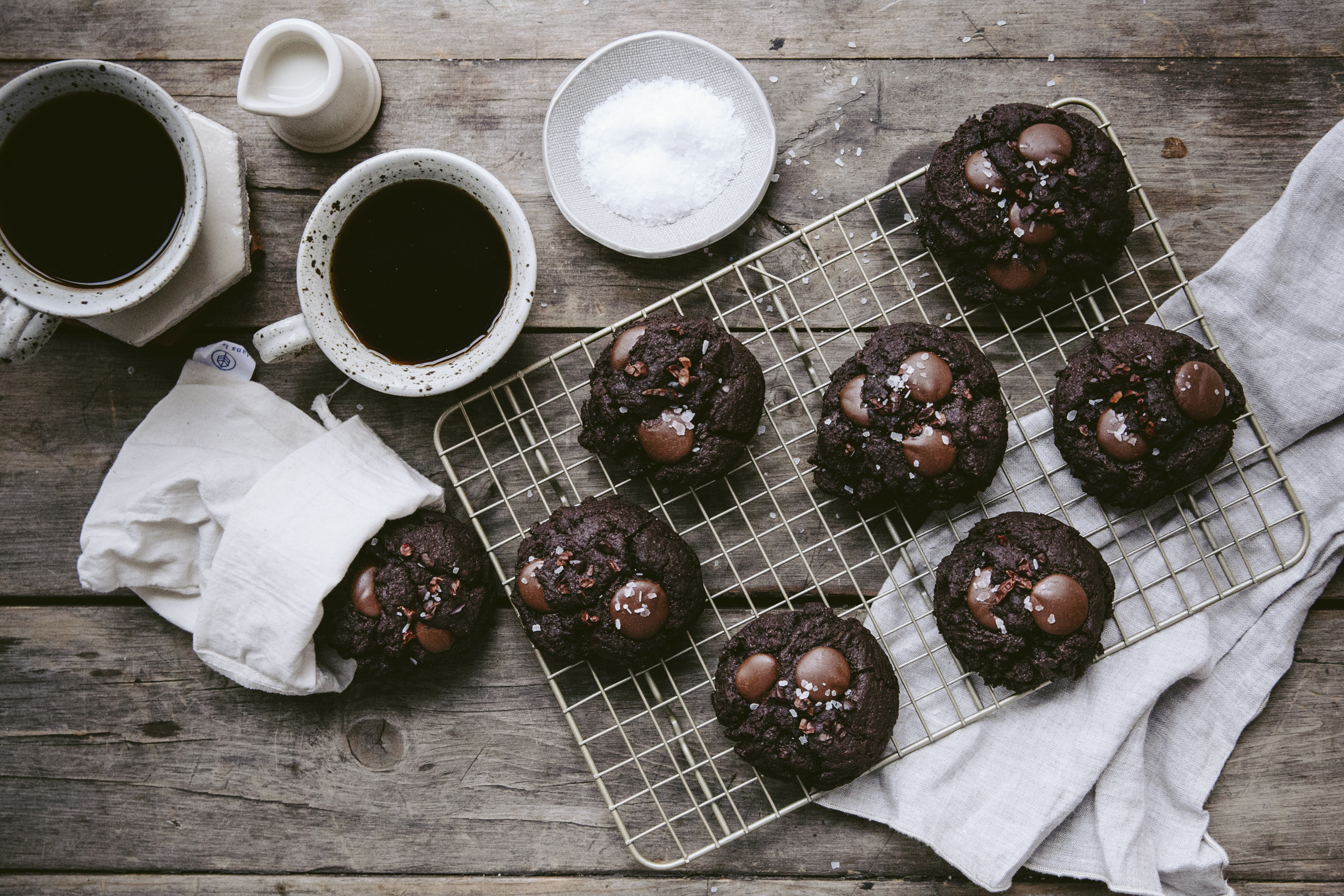 Biscuits végétaliens décadents au chocolat
