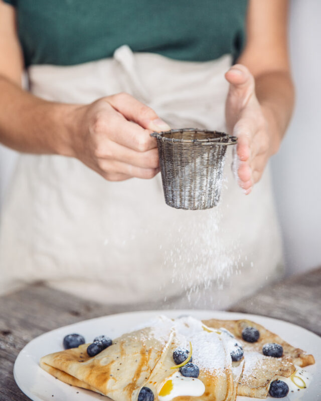 Crêpes au citron et pavot