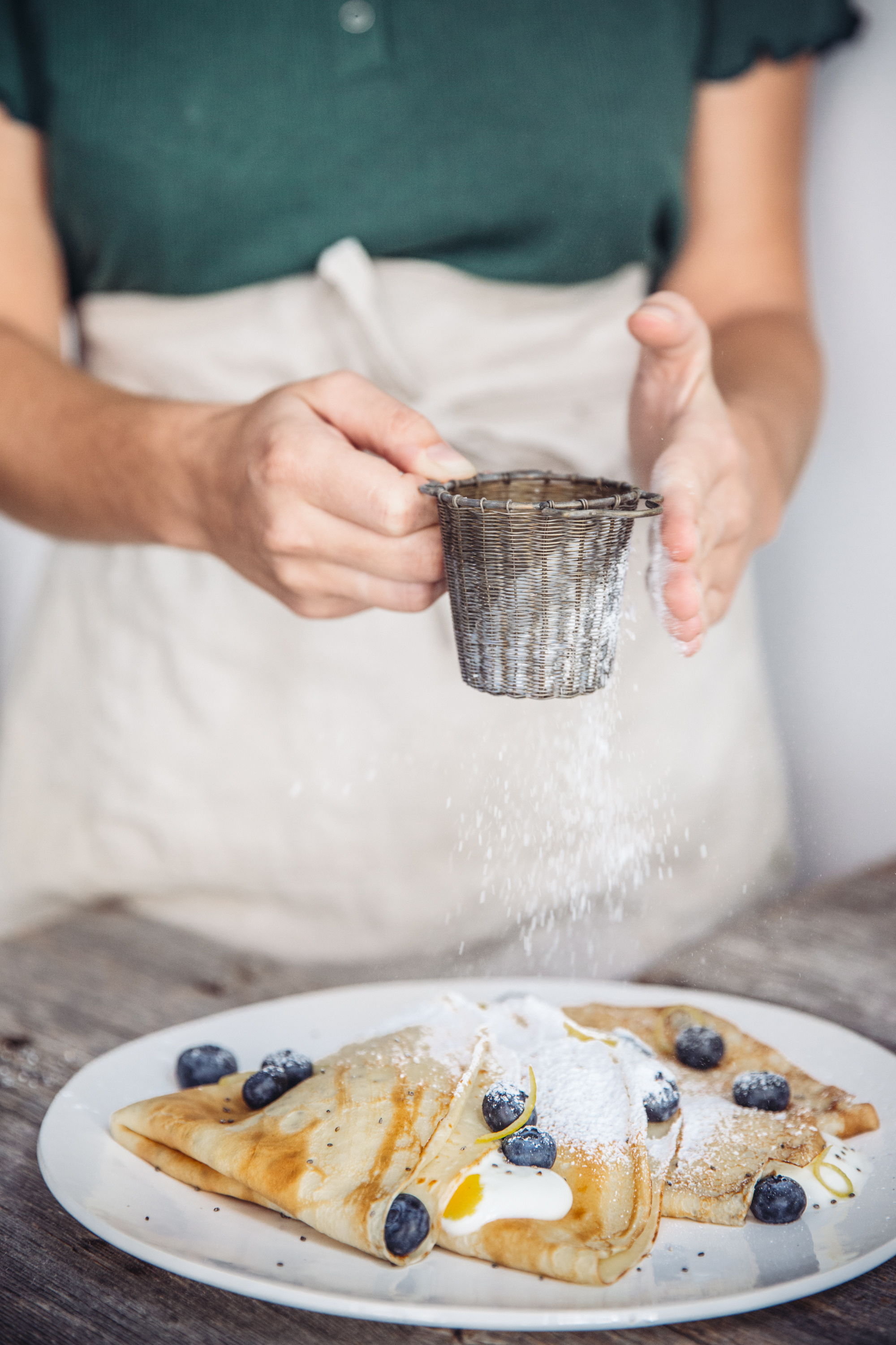 Crêpes au citron et pavot