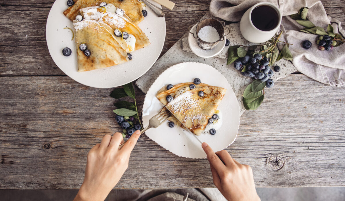 Crêpes au citron et pavot