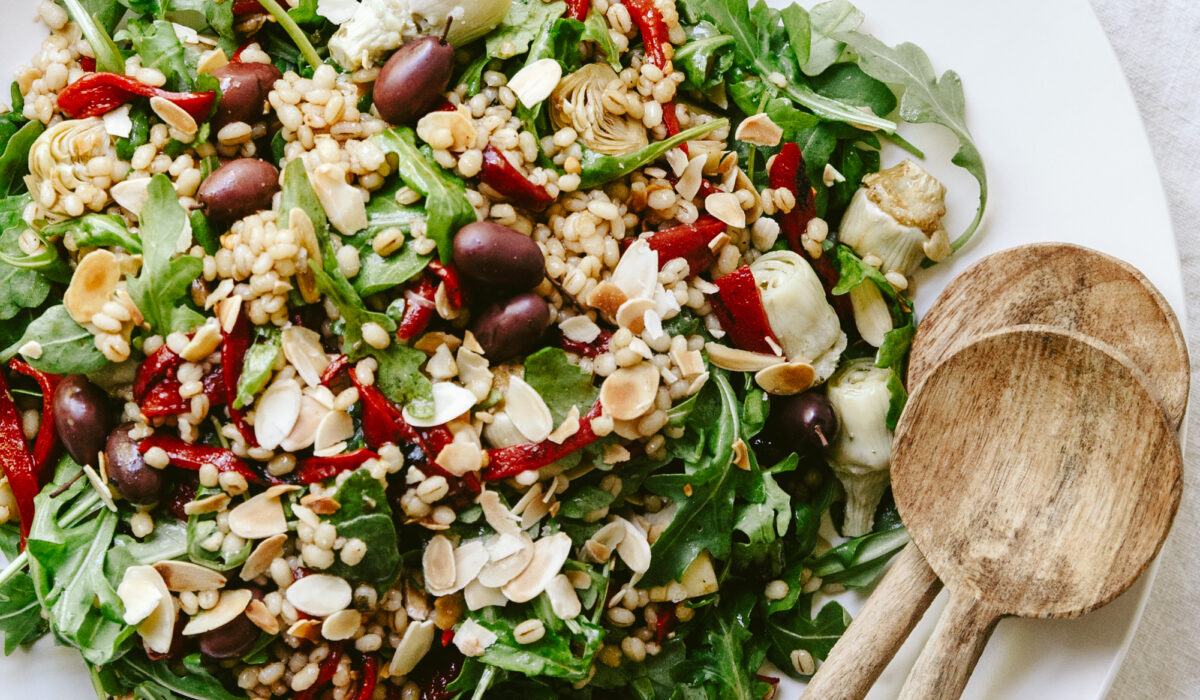 Salade d'orge et légumes