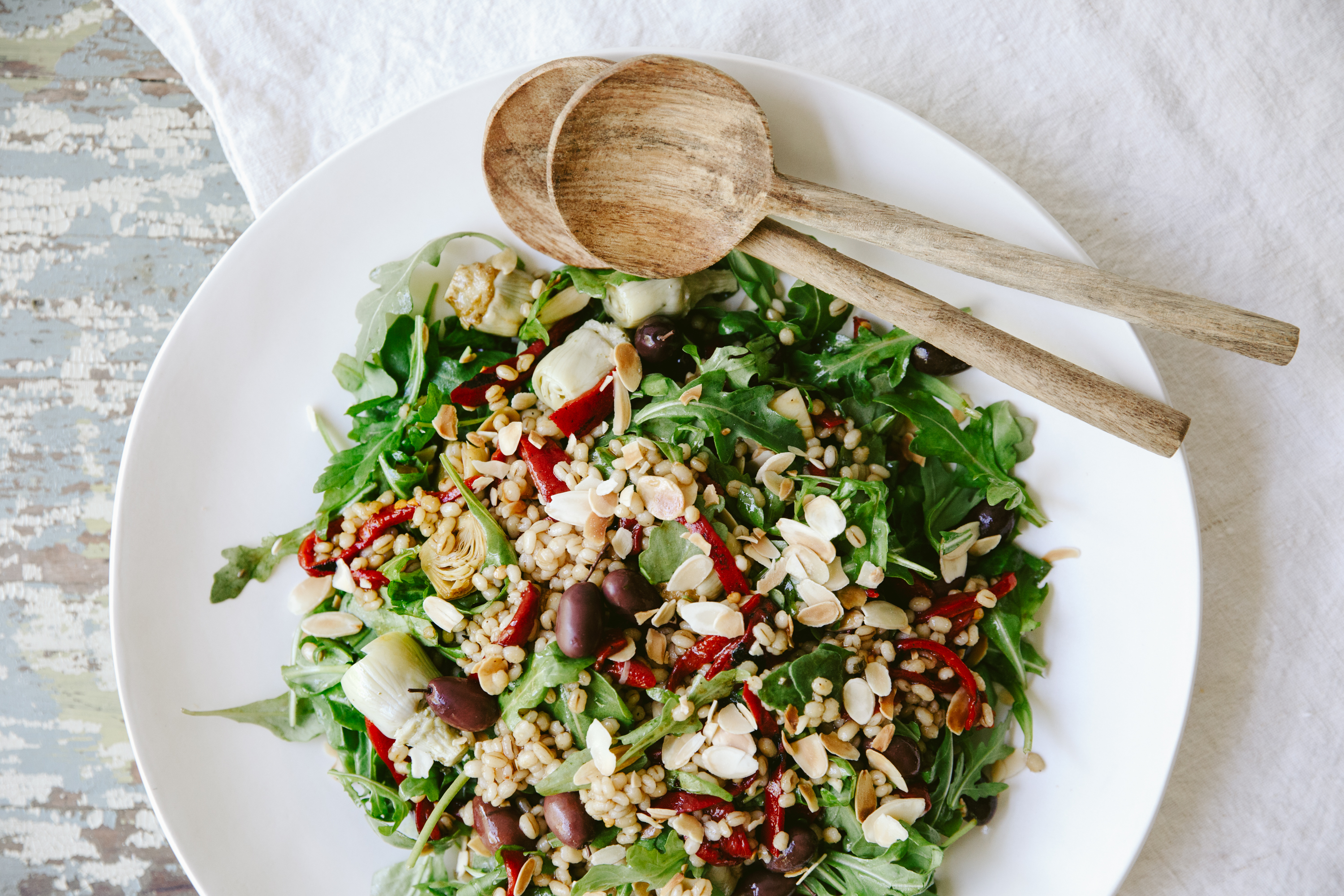 Salade d'orge et légumes