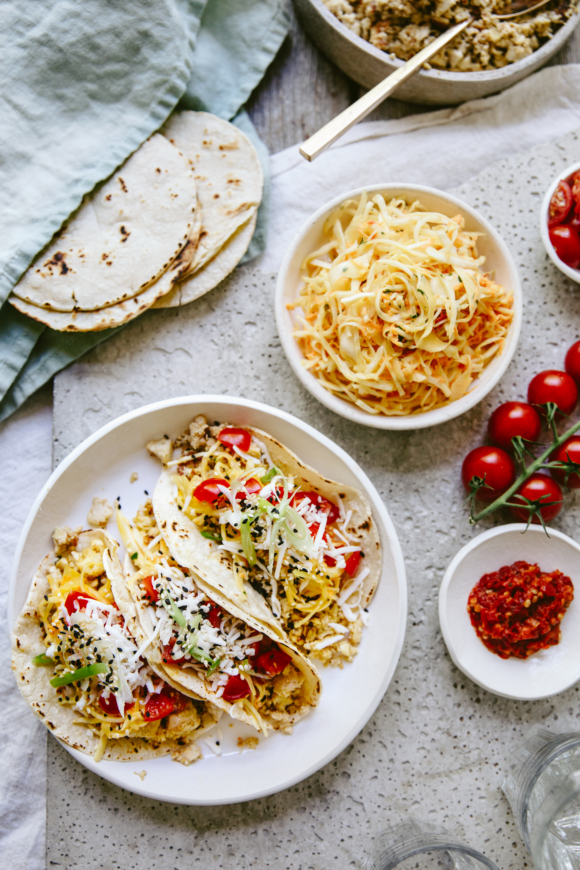 Tacos de tofu