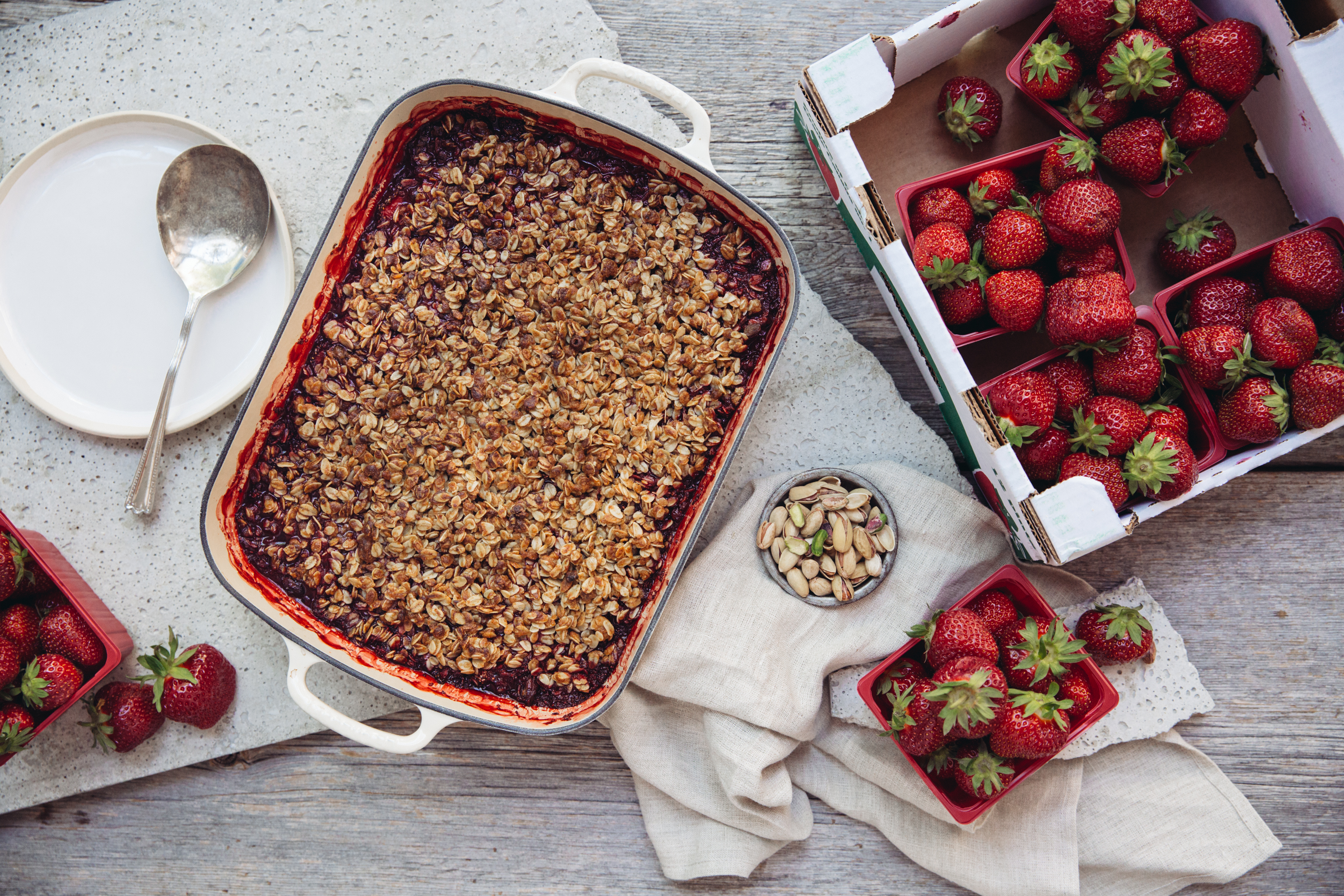 Croustade aux fraises