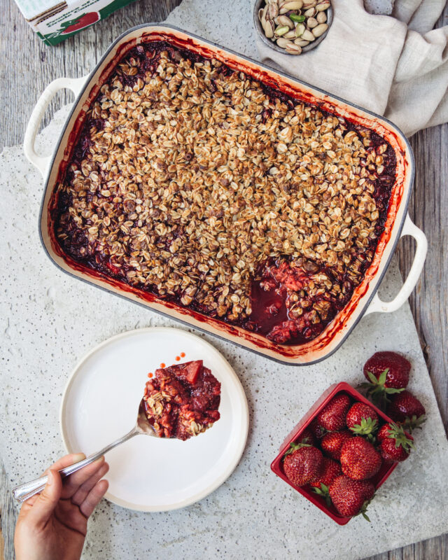 Croustade aux fraises