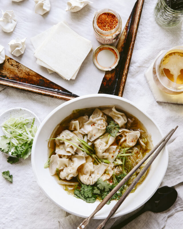 soupe wonton aux crevettes