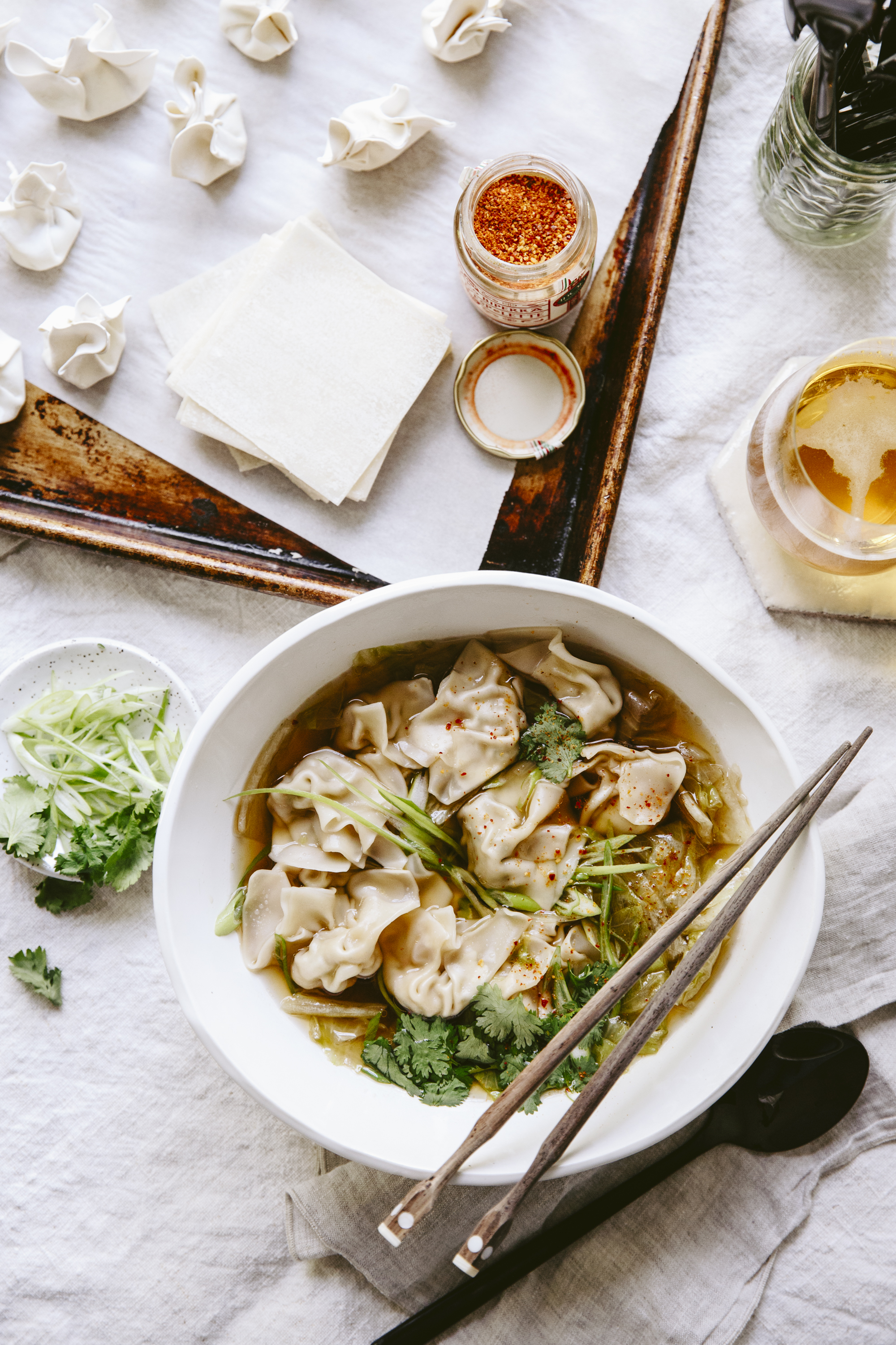 soupe wonton aux crevettes