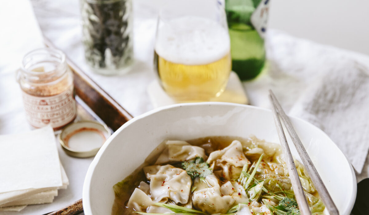 soupe wonton aux crevettes