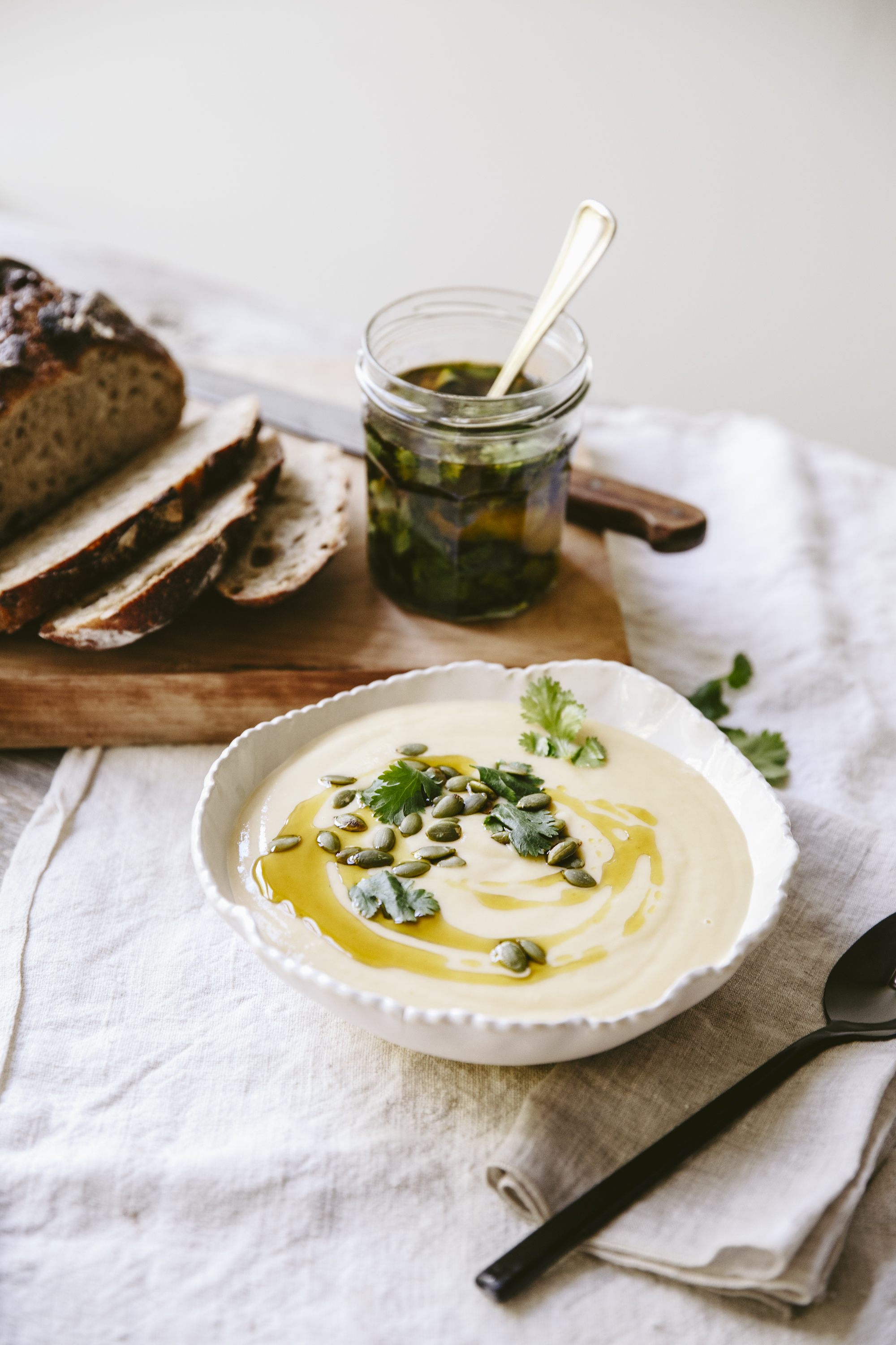 Potage poire poireaux