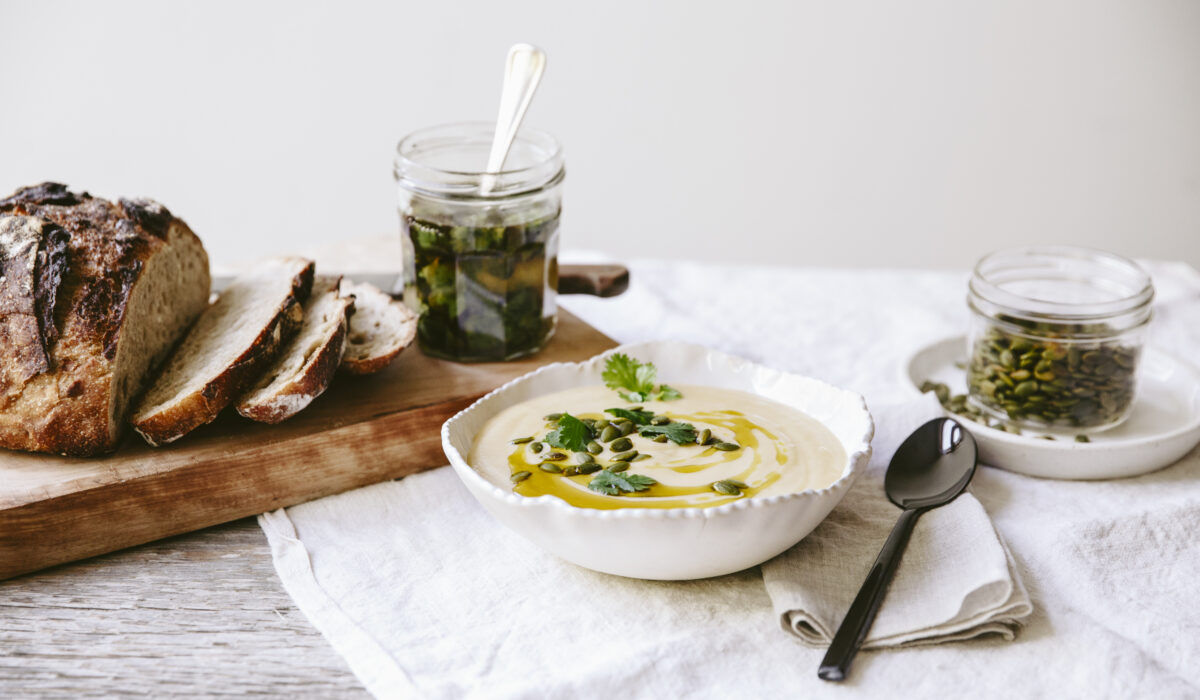 Potage poire poireaux