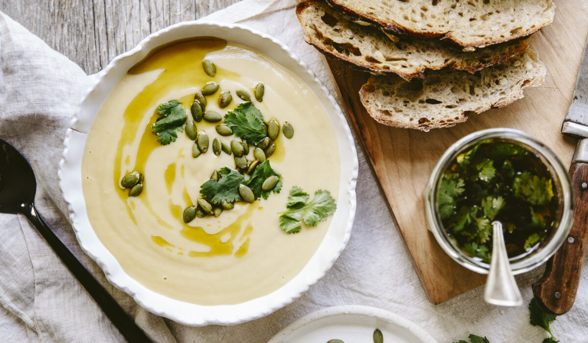 Potage poire poireaux